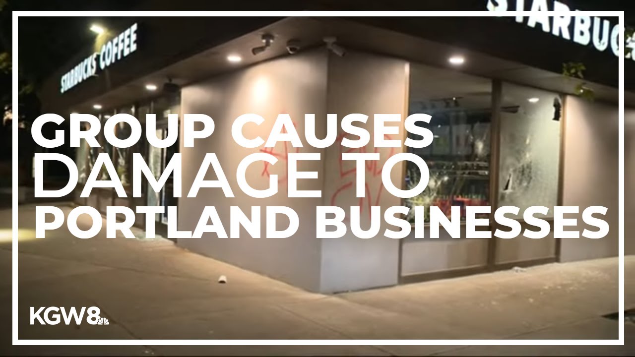 March protesting Supreme Court decision turns destructive in Portland's Hollywood District