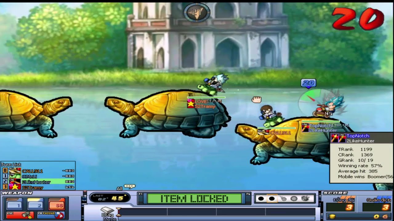 Trận đấu với quá nhiều Pro rùa