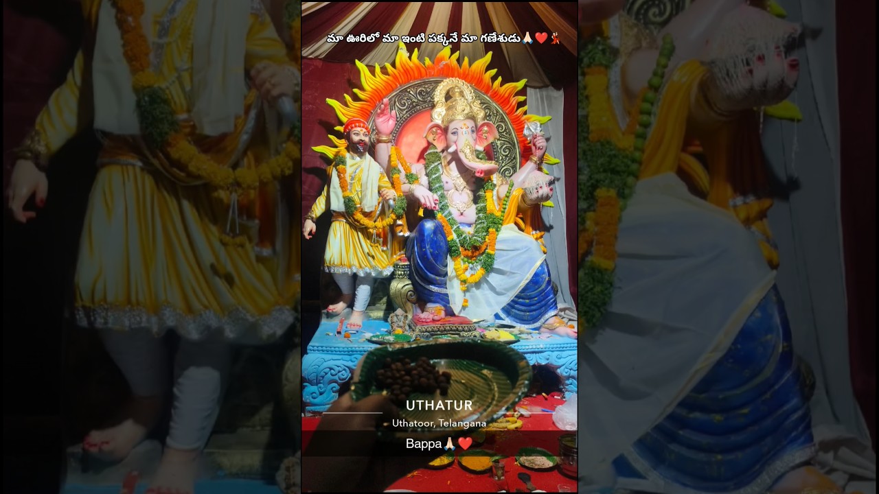 జై బోలో గణేష్ మహారాజ్ కి జై🙏🏻💃🏻#villagevlog #ytshorts #ourganesha #viral #ytshorts #shorts #support