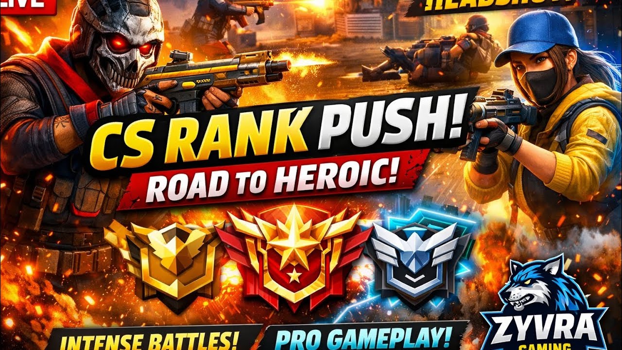 CS Rank Push with Subscribers | Road to Heroic ⭐ | Intense Gameplay | Zyvra Gaming