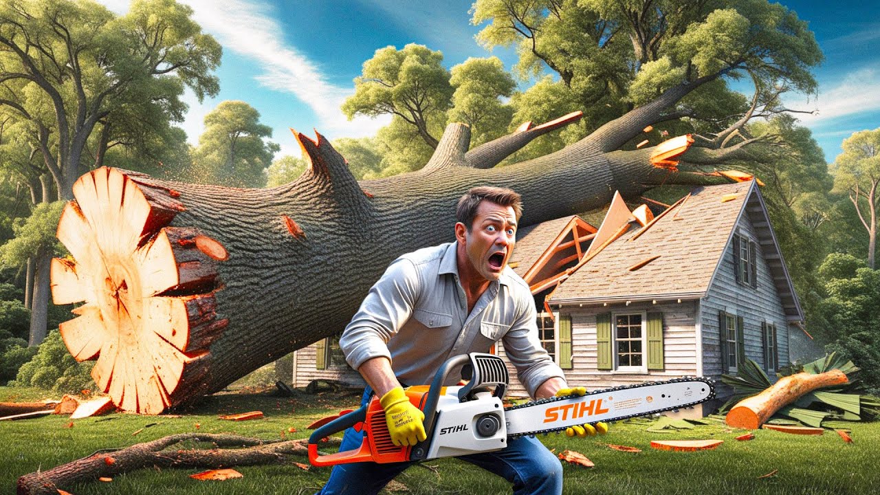 Most Dangerous Fastest Idiots Cutting Tree Fails Skill With Chainsaw #3 ...