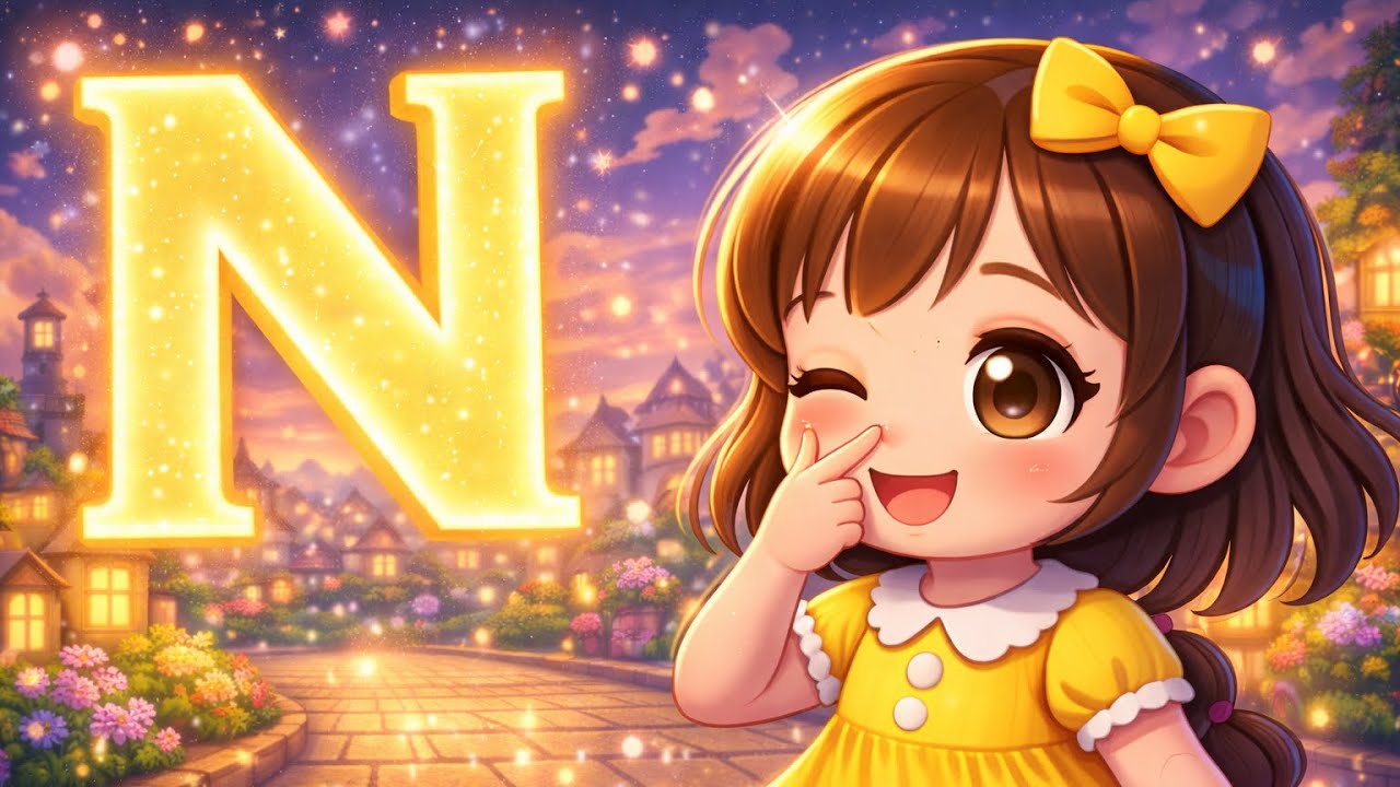 N for Nose | Learn Letter N Rhyme Song