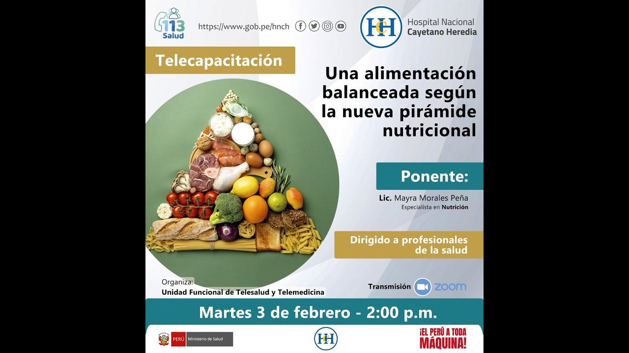 Una alimentación balanceada según la nueva pirámide nutricional