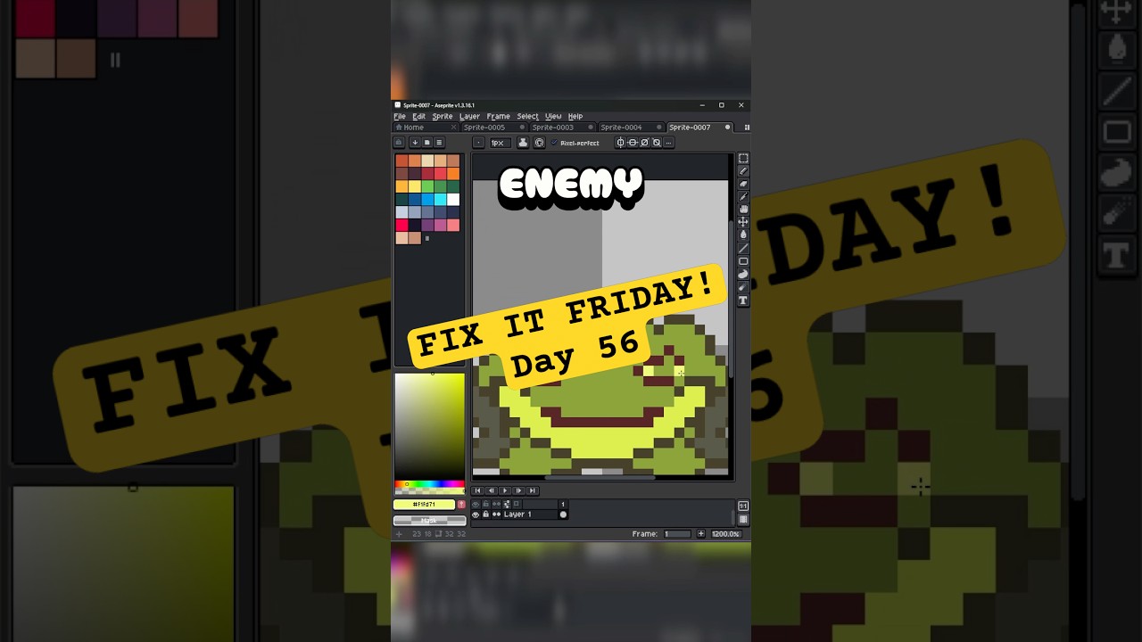 🐸День 56 пиксельной графики каждый день!🐸 