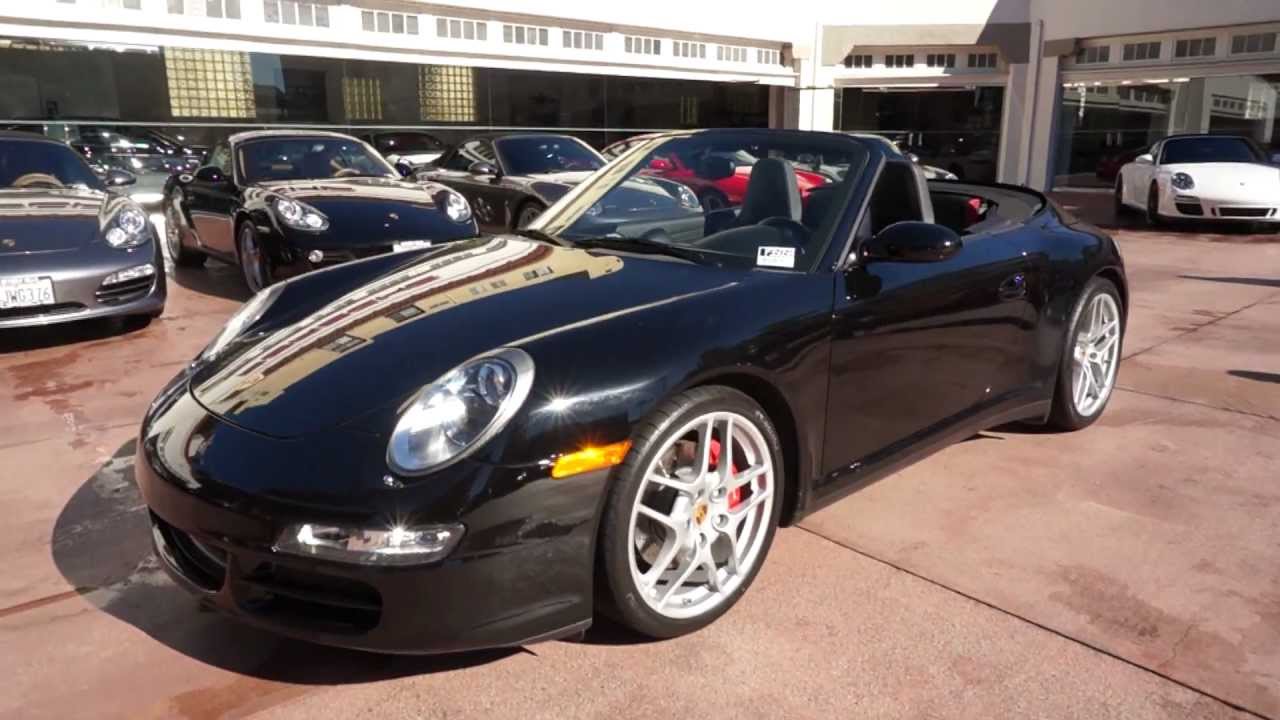 2007 Porsche 911 Carrera 4s Cabriolet Black On Black 6 Speed