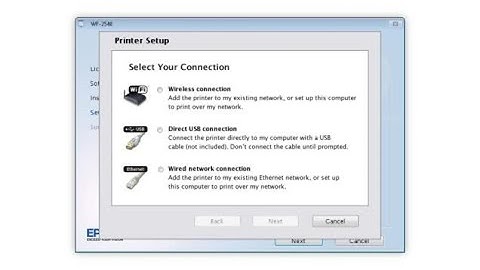 Epson WorkForce WF-2540: Wireless Setup Using a Temporary USB Connection