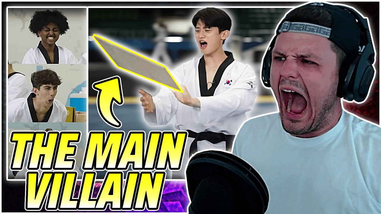 British Students VS Korean Taekwondo .. Wooden Board!  | Taekwondo Olympian Reacts