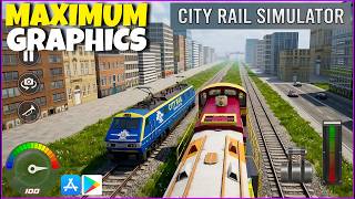 City Rail Simulator: прохождение геймплея (Android, iOS) | Часть 1 #rhodegamer screenshot 5