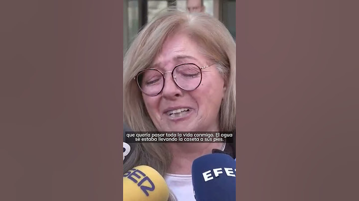 Esposa de una víctima de la dana: "Me dijo que tenía mucho miedo y que me quería" #shorts