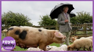 Prince Charles visits Adam Henson's Cotswold Farm Park