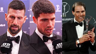 Djokovic & Alcaraz Pay Tribute to Nadal after He Receives Laureus Sporting Icon Award 2025