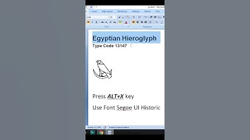 Egyptian Hieroglyph code 13147  #viral #msword #shorts  #microsoftword #roblox #computer #viralreels