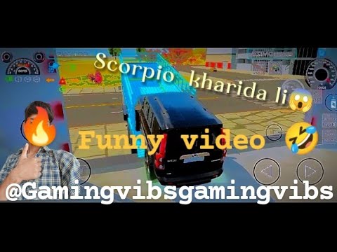  Scorpio kharida li 😱 aaj to  fanyy video Indian vichalas simulator 3D 😈🔥 Scorpio #youtubsorts #tren