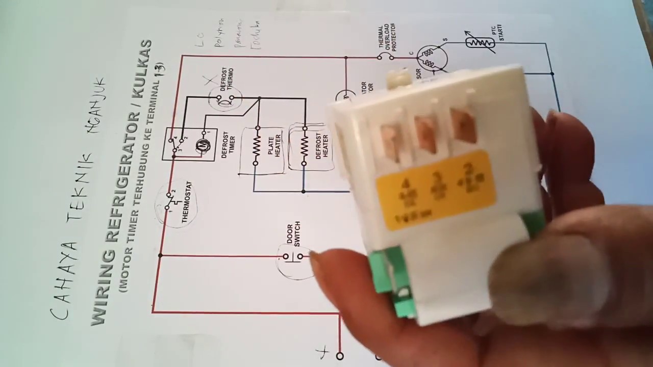 Skema Mudah Kelistrikan Kulkas 2 Pintu Nofrost Otomatis Youtube Pintu Listrik Kulkas