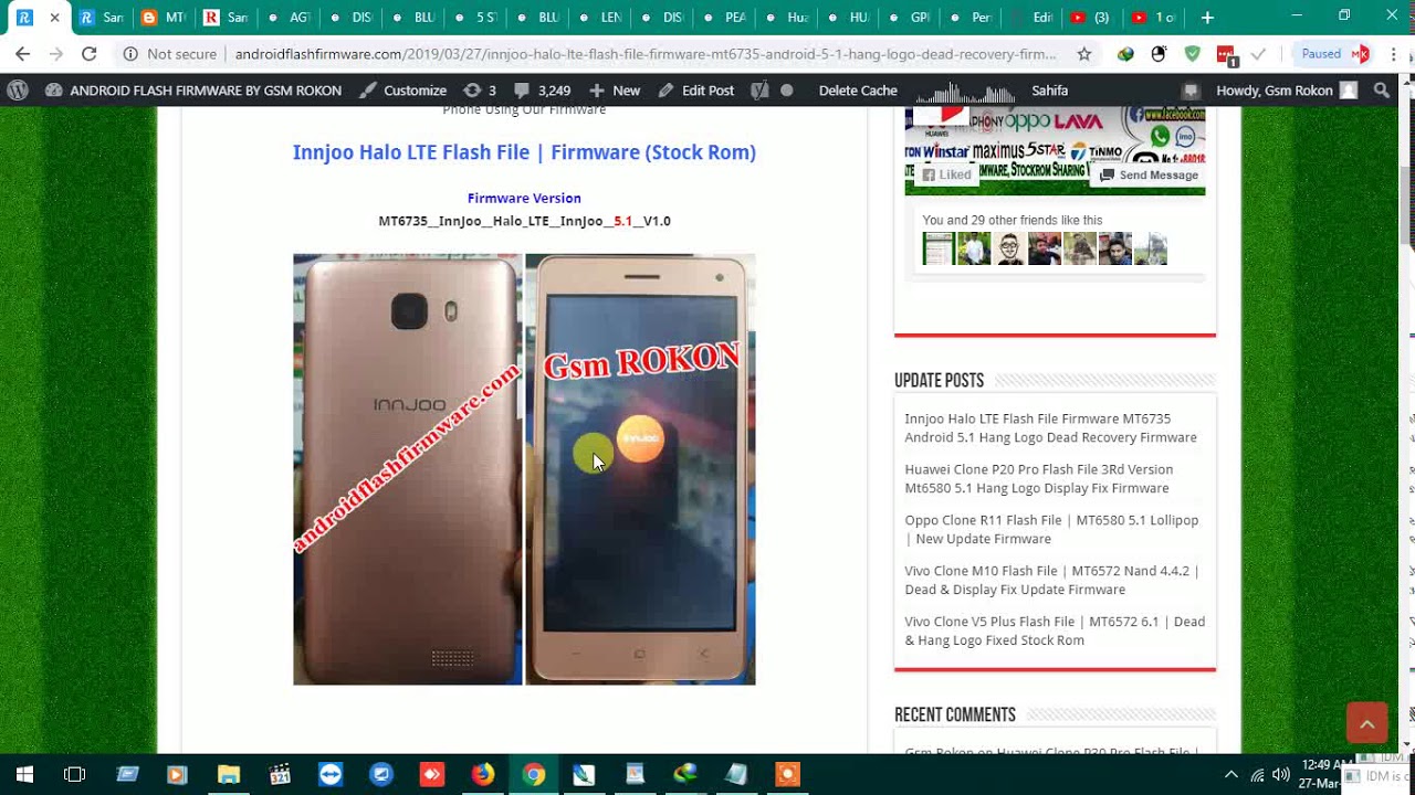 Innjoo Halo LTE Flash File Firmware MT6735 Android 5.1 Hang Logo Dead Recovery Firmware