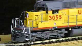 BLI UP SD40-2 #3055 starting up and moving off