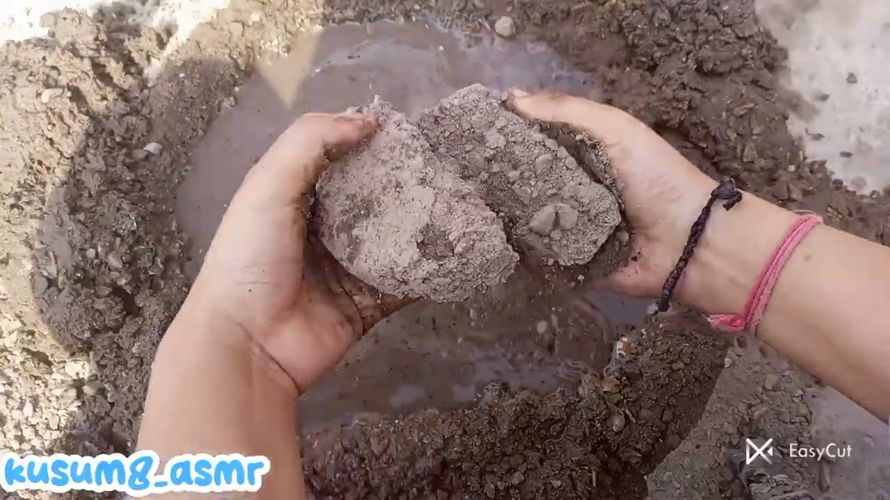 New 💞 pool crumbling video 💓 Stoney sand cement texture 😴 satisfying relaxing 😎 crispy dusty soft 