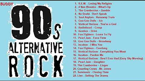 Alternative Rock Of 90's│Vertical Horizon│4Non Blondes│The Cranberries│No Doubt│R.E.M