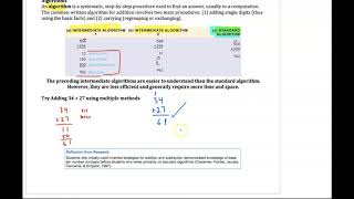 Math 204 Chapter 4.2 Part 1 Addition Algorithm