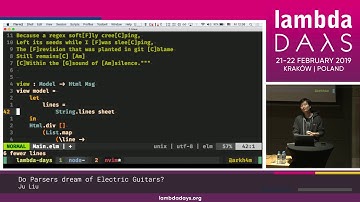 Ju Liu  -  Do Parsers dream of Electric Guitars | Lambda Days 2019