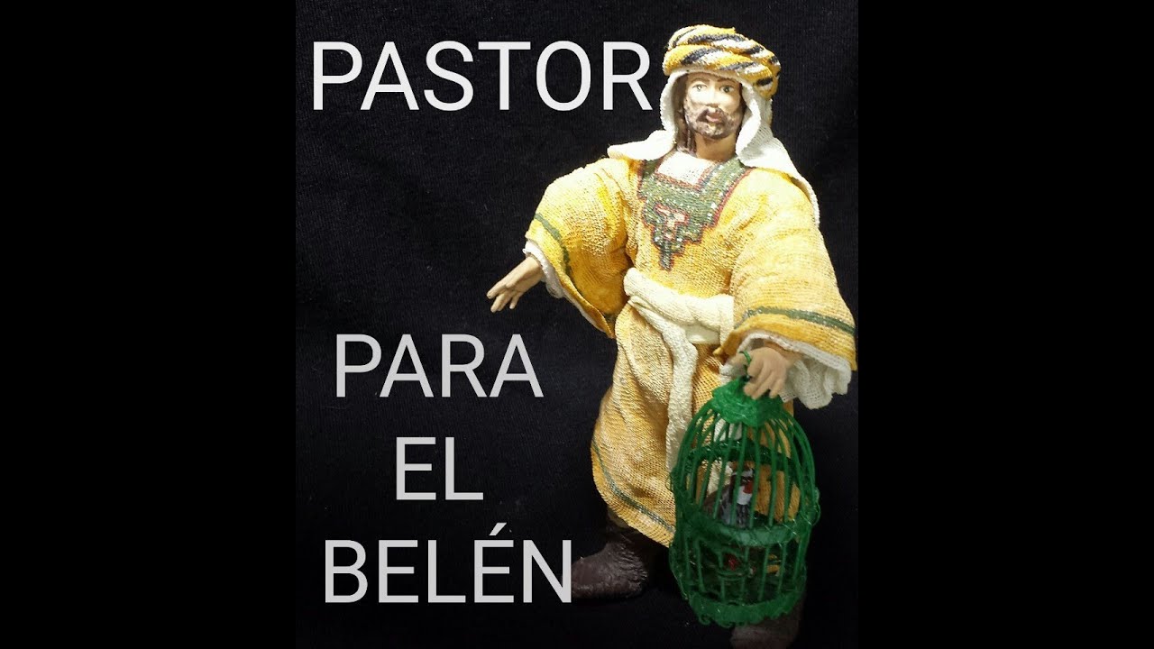 COMO HACER UN PASTOR CON ALAMBRE ,TELA Y PASTA FLEXIBLE PARA EL BELEN - HOW TO MAKE A SHEPHERD