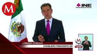 Mensaje del INE sobre el PREP en estas elecciones 2018 en México