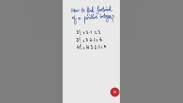 How to find factorial of a positive integer? #shorts