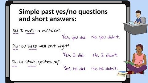 Simple Past Yes/No Questions and Short Answers