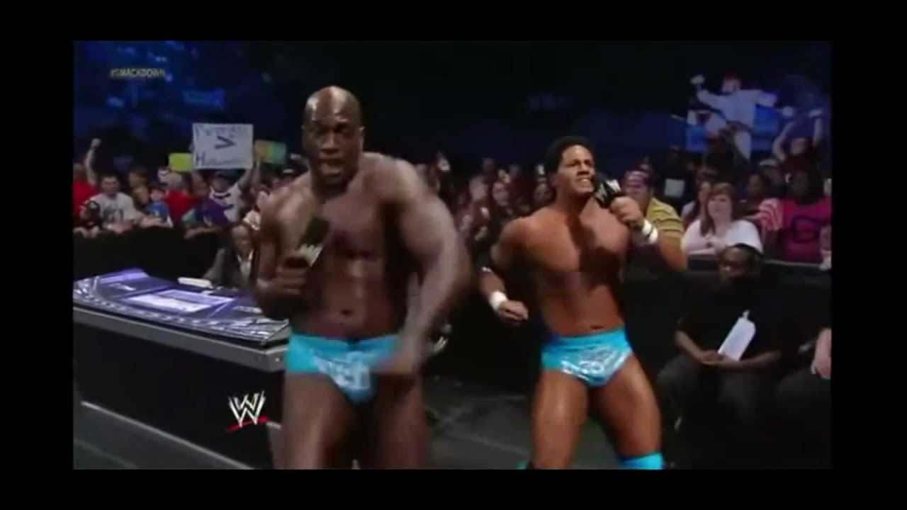 WWE: PTP (Titus O'Neal and Darren Young) dancing on Kaitlyn's song for 15minutes