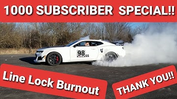 Camaro ZL1 1LE Line Lock Burnout 1000 Subscriber Special!! Thank You!!