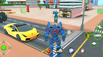 Bus Robot Car War -Robot Gameplay I Bus robot game for android I #busrobotcarwargame I