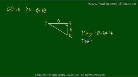 Official Guide to GMAT math 2016 PS 18｜Math Revolution
