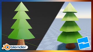 How to Make Low Poly Trees | Roblox & Blender
