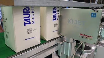 Термоструйная маркировка Markoprint упаковок молока Data Matrix кодом