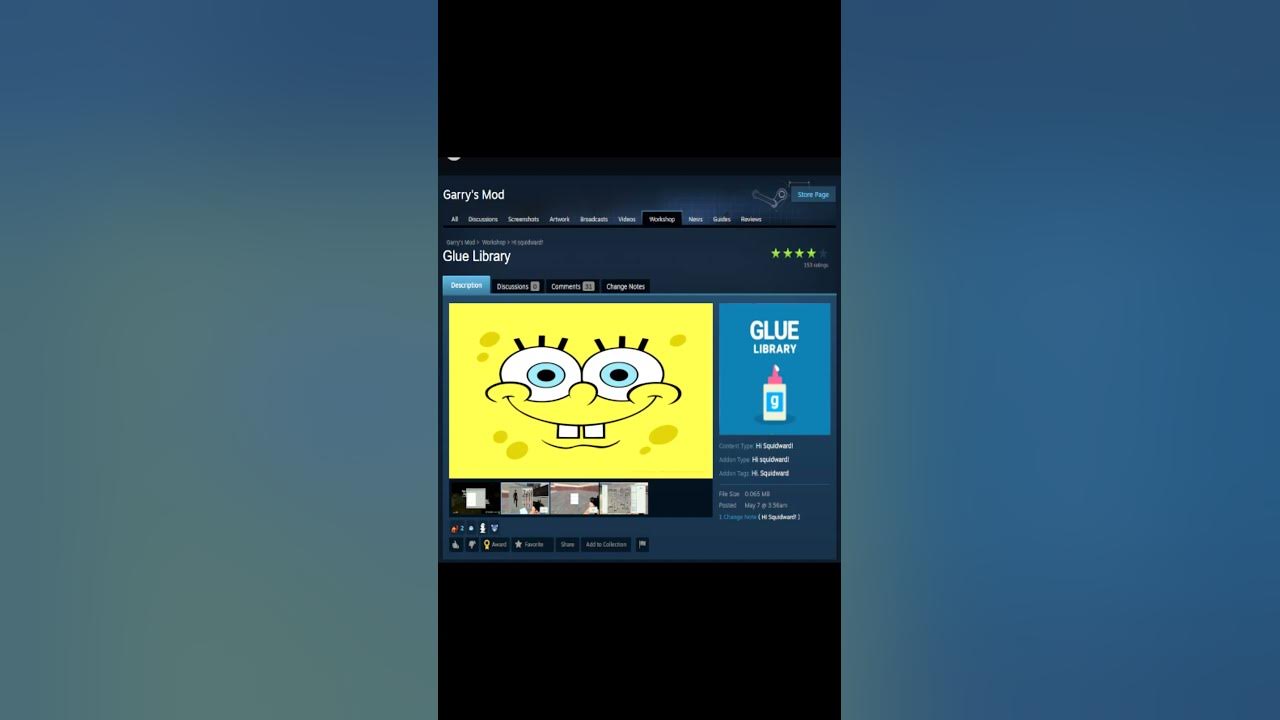 Hi squidward gmod glue library youtube