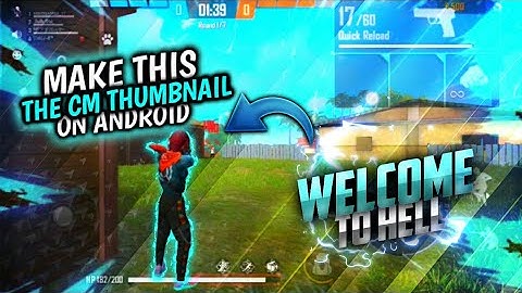 How To Make Thumbnail Like The CM || On Android || The CM || Thumbnail Tutorial