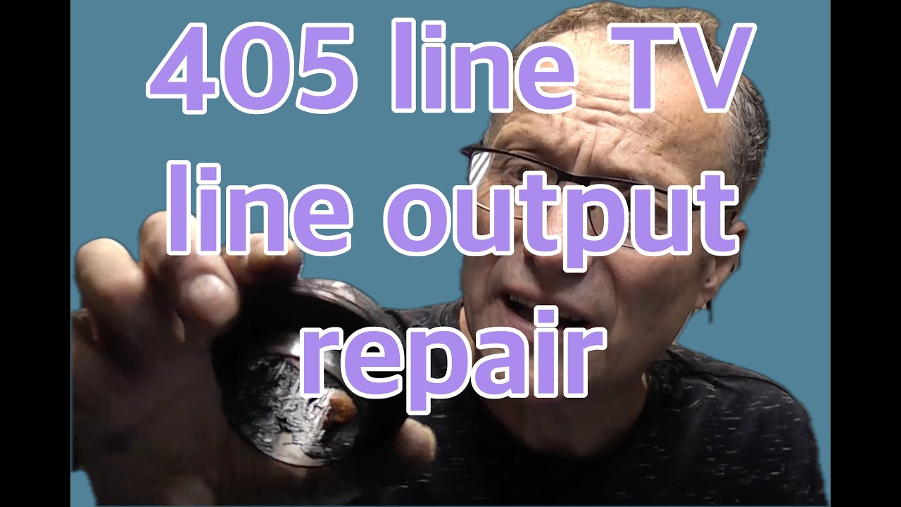 Pye 405 line TV - rewinding the line output transformer 