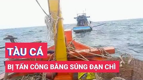 Cận cảnh tàu bị tấn công bằng súng đạn chì và bom xăng trên biển Cà Mau