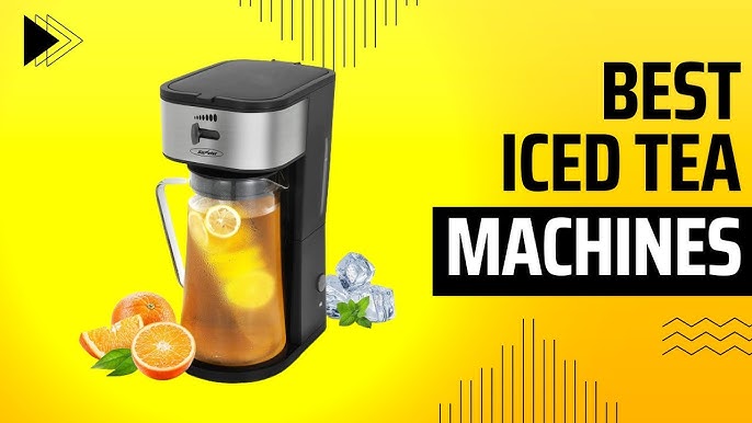 West Bend IT500 Iced Tea Maker or Iced Coffee Maker Includes an Infusion  Tube to Customize the Flavor, Features Auto Shut-Off, 2.75-Quart, Black