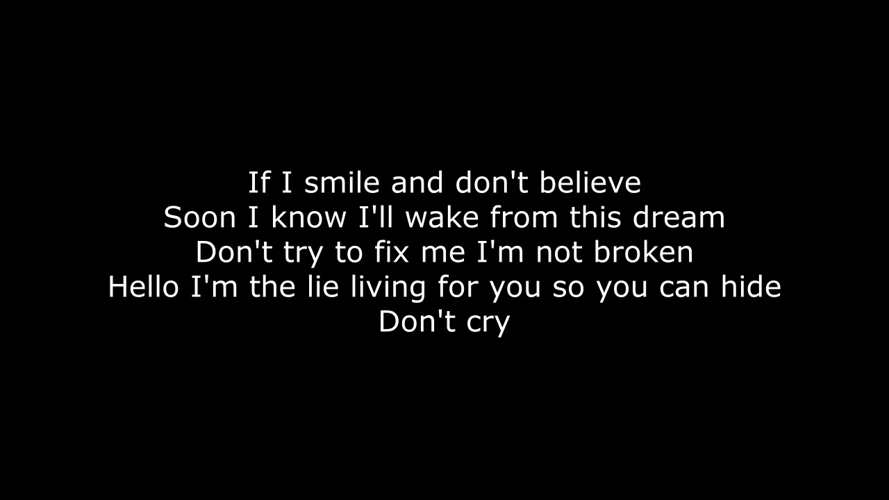 Evanescence Hello (Lyrics) YouTube Evanescence Hello (Lyrics) YouTube