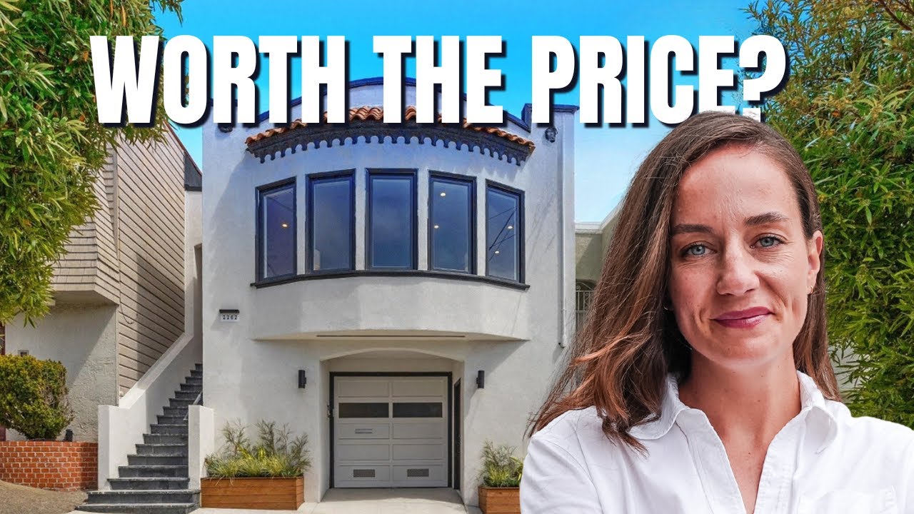 Сколько стоит пешеходная доступность в Сан-Франциско? Два одинаковых дома в Сан-Франциско, в миле...