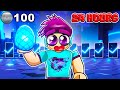 24 hours to get 100 badges in roblox the hunt
