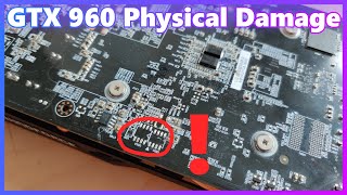 This GTX 960 came in with a MISSING BIOS CHIP!