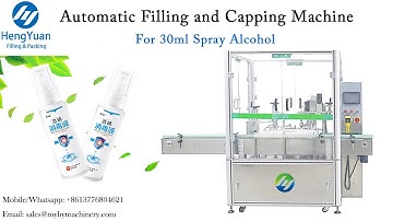 30ml Spray Alcohol Dispenser | Automatic Filling and Capping Machine