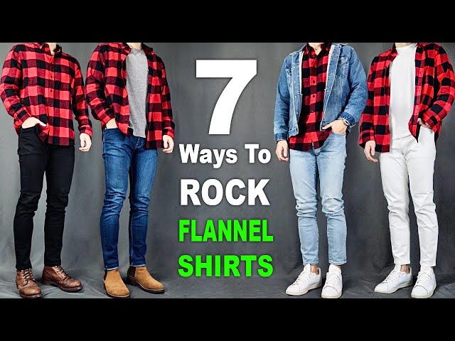 7 Ways To ROCK Flannel Shirt  Men's Outfit Ideas 