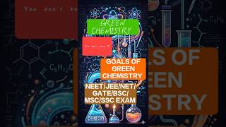 GOALS OF GREEN CHEMISTRY || GREEN CHEMISTRY PART -2 || #chemistryclasses #greenchemistry