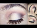 soft brown/smokey cut crease eye makeup tutorial/easy step method/makeup by Aly&#39;s