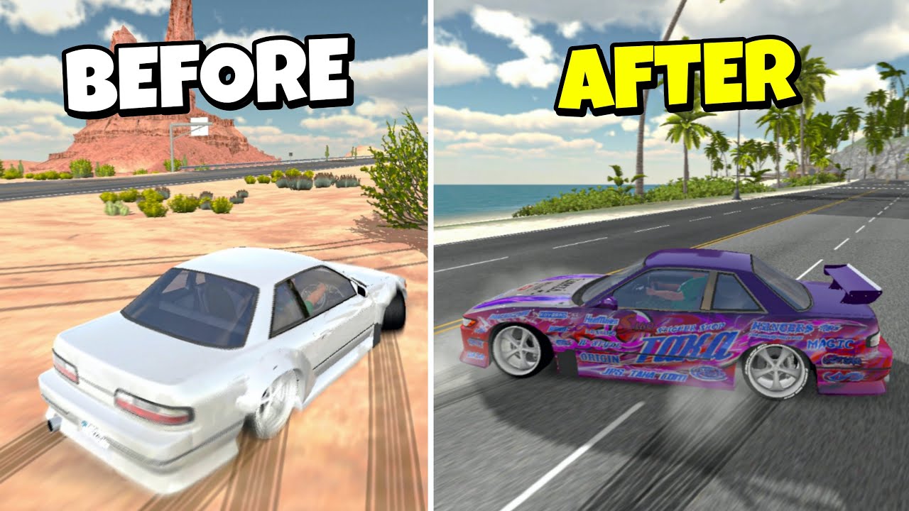 Я научился дрифтовать с задним приводом в многопользовательском режиме парковки