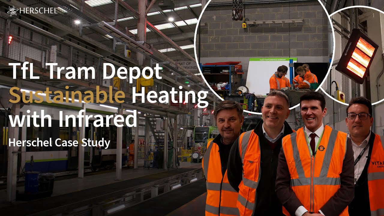 Для обогрева трамвайного депо TfL выбрали инфракрасное отопление.