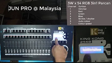King Kong 256B part 1 Patch Personality - DMX controller for Parcan ,Beam ,Sharpy สอนการใช้งานบอร์ด